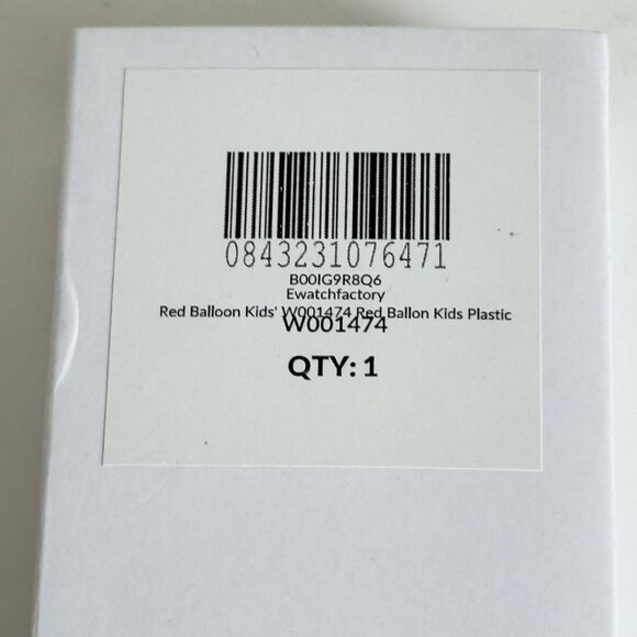 NWT - Red Balloon Kids' W001474 Plastic Analog Display Quartz Green Nylon Strap - Picture 9 of 10